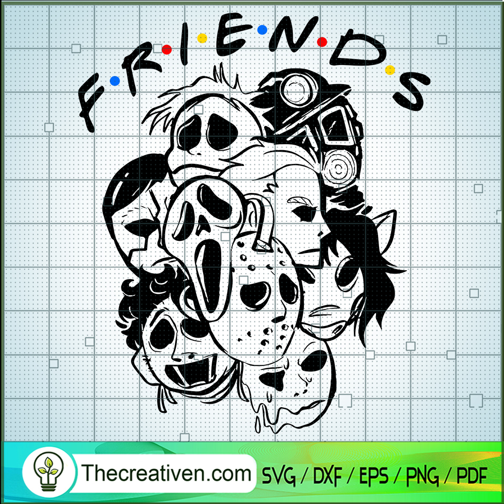 Friends Horror Mask SVG, Horror Characters SVG, Halloween SVG 1 Friends Horror Mask SVG, Horror Characters SVG, Halloween SVG