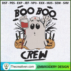 Boo Boo Crew Nurse Embroidery Designs Embroidery Desig Design 118484