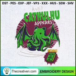 Cathulhu Embroidery Designs Embroidery Design – Digital Download