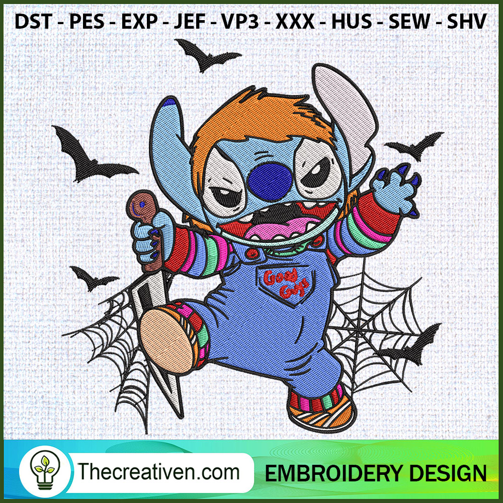 Chucky Good Guys Stitch Embr Embroidery Design 1 Chucky Good Guys Stitch Embr Embroidery Design