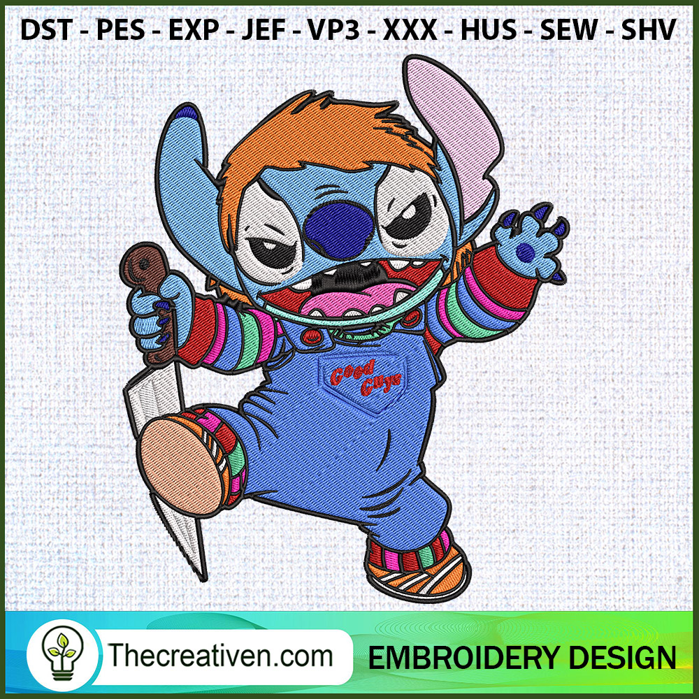 Chucky Good Guys Stitch Kill Embroidery Design 1 Chucky Good Guys Stitch Kill Embroidery Design