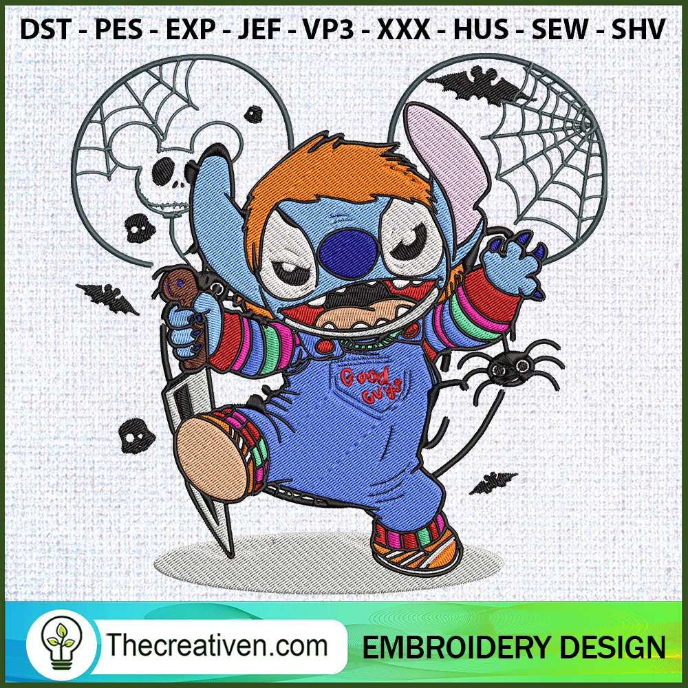 Chucky Good Guys Stitch Mick Embroidery Design 1 Chucky Good Guys Stitch Mick Embroidery Design