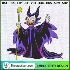 Daisy Maleficent Embroidery  Embroidery Design