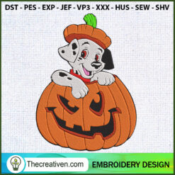 Dalmatian Pumpkin Embroidery Embroidery Design