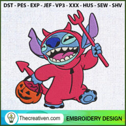 Devil Stitch Funny Embroider Embroidery Design
