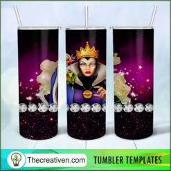 Villain Queen Full Tumbler Wrap Tumbler Wrap – Digital Download