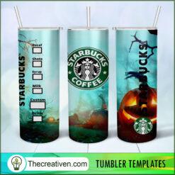 Halloween Starbucks Full Tumbler Wrap Tumbler Wrap – D Design 118588