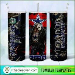 Jason Voorhees Dallas Cowboys Tumbler Wrap Download
