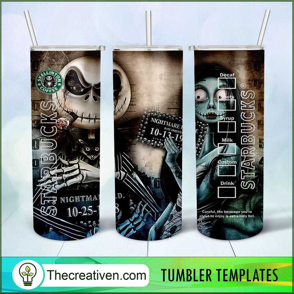 The Nightmare Before Christmas Starbucks F Tumbler Wra Design 118624 1 The Nightmare Before Christmas Starbucks F Tumbler Wra Design 118624