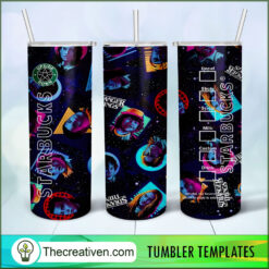 Stranger Things Starbucks Full Tumbler Wrap Download