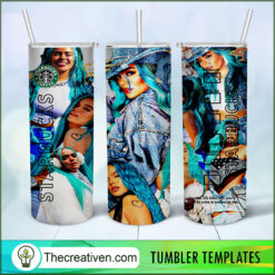Karol G Starbucks Full Tumbler Wrap Tumbler Wrap – Digital Download