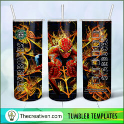 Spider-man Starbucks Full Tumbler Wrap Tumbler Wrap – Digital Download