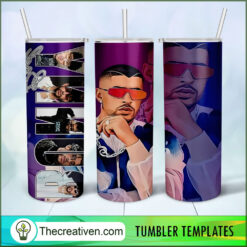 Bad Bunny Full Tumbler Wrap Tumbler Wrap – Digital Download