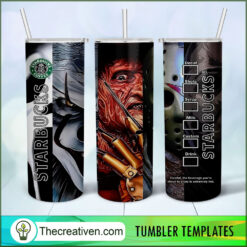 Freddy Starbucks Full Tumbler Wrap Tumbler Wrap – Digital Download