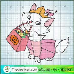 Cute Marie Cat SVG, Marie Halloween Candy SVG, Marie Cat SVG