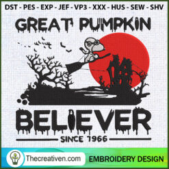 Great Pumpkin Believer Since Embroidery Design