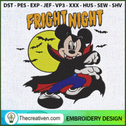 Halloween Disney Mickey Frig Embroidery Design