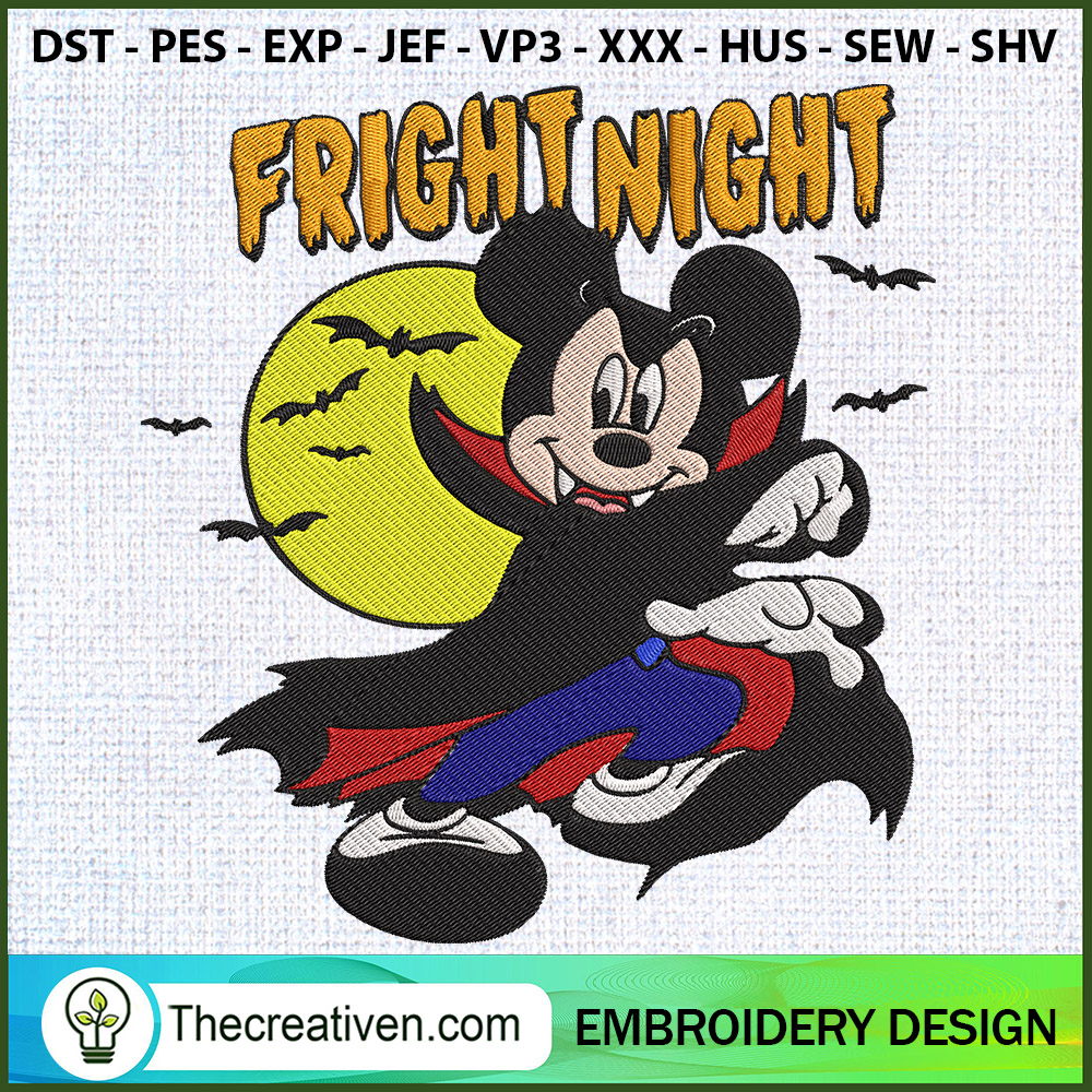 Halloween Disney Mickey Frig Embroidery Design 1 Halloween Disney Mickey Frig Embroidery Design