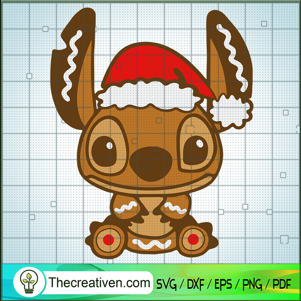 Stitch Gingerbread Cookie SVG, Stitch Christmas SVG, Funny Xmas SVG 1 Stitch Gingerbread Cookie SVG, Stitch Christmas SVG, Funny Xmas SVG
