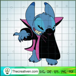Stitch Vampire SVG, Stitch Halloween SVG, Disney Halloween SVG
