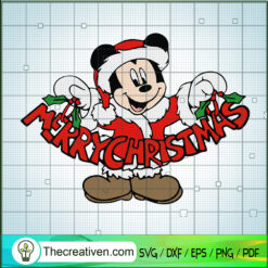 Mickey Merry Christmas SVG, Xmas 2022 SVG, Disney Christmas SVG