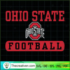 Ohio State Buckeyes Football Bar Black SVG, Ohio State SVG, Logo SVG