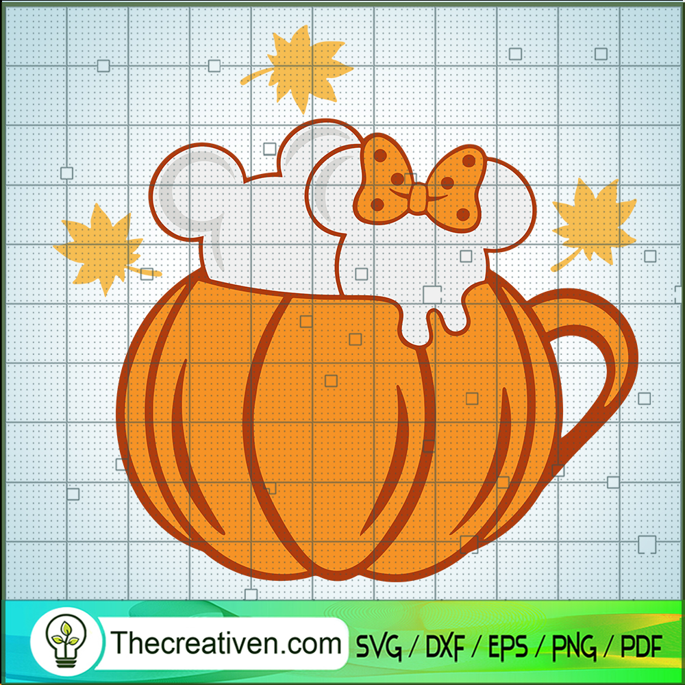 Pumpkin Spice Mouse Heads SVG Cut File for Cricut & Silhouette 1 Pumpkin Spice Mouse Heads SVG Cut File for Cricut & Silhouette