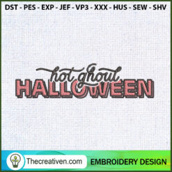 Hot Ghoul Halloween Embroide Embroidery Design