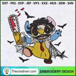 Leatherface Stitch Halloween Embroidery Design