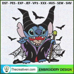 Maleficent Disney Stitch Emb Embroidery Design