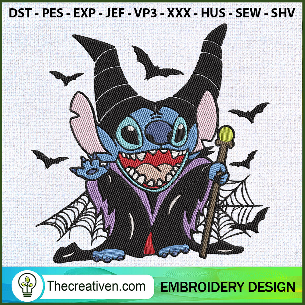 Maleficent Disney Stitch Emb Embroidery Design 1 Maleficent Disney Stitch Emb Embroidery Design