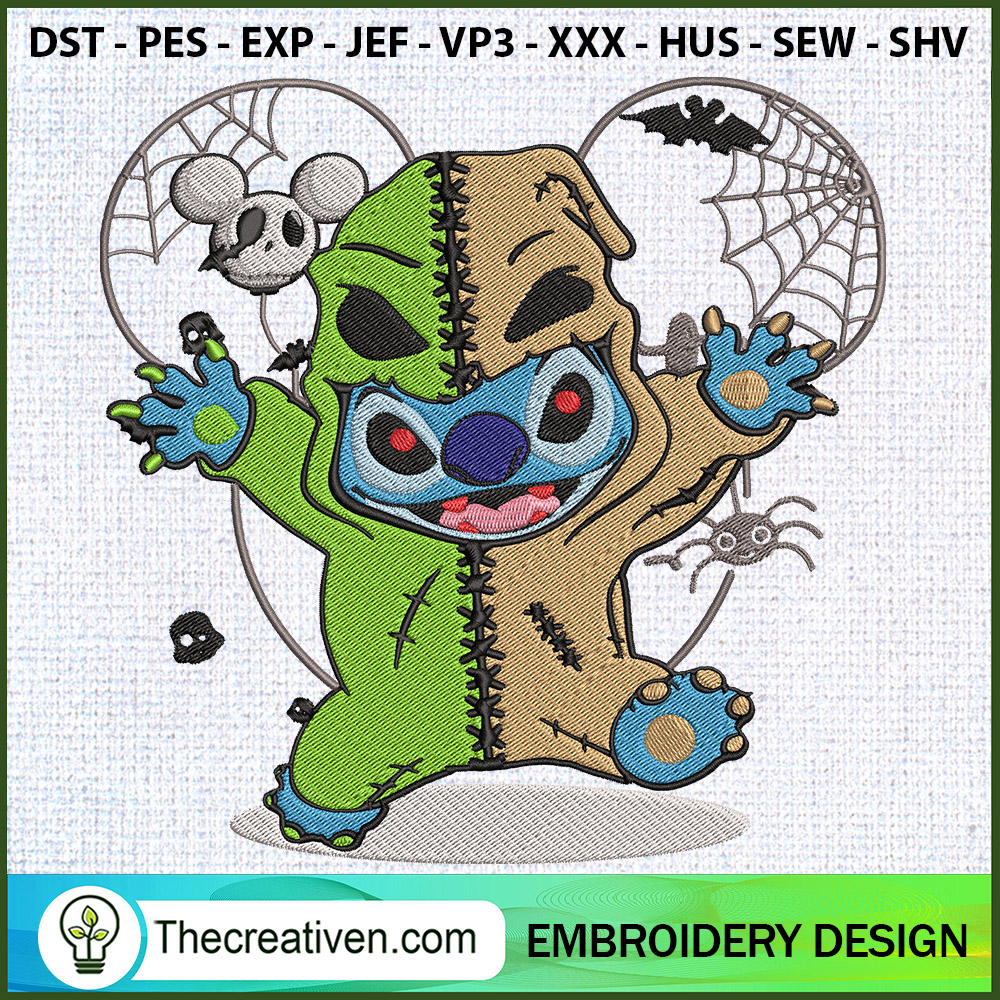 Oogie Boogie Stitch Disney E Embroidery Design 1 Oogie Boogie Stitch Disney E Embroidery Design