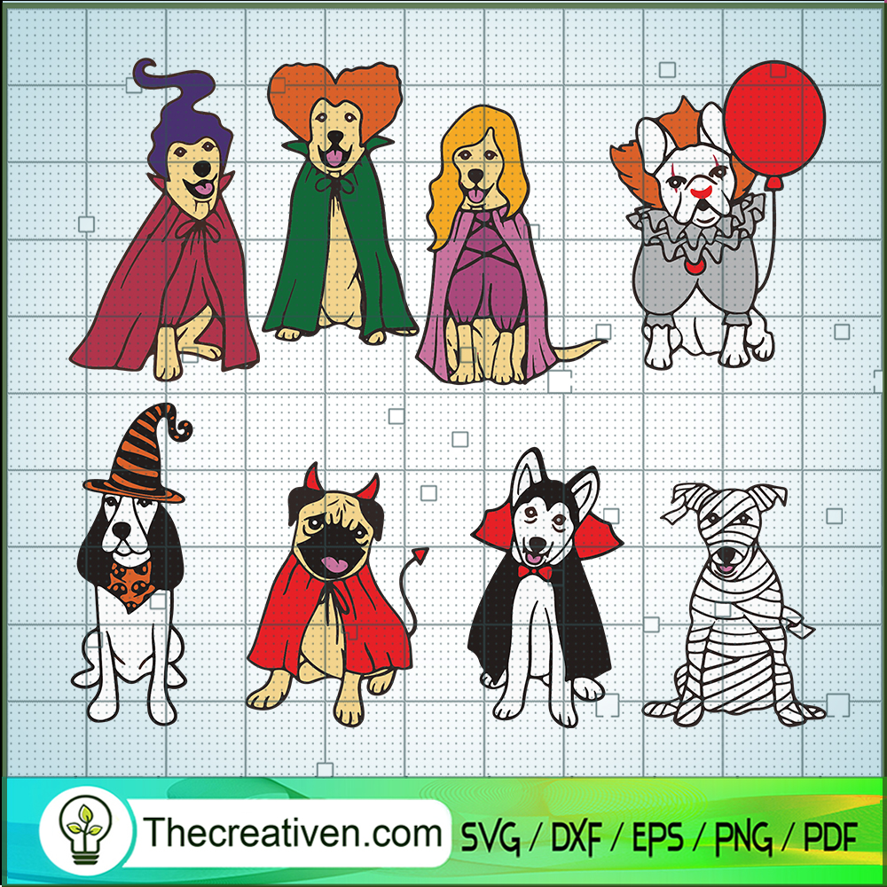Dog Halloween Bundle SVG Cut File for Cricut & Silhouette 1 Dog Halloween Bundle SVG Cut File for Cricut & Silhouette