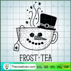 Frost Tea SVG, Christmas Drink SVG, Warm Christmas SVG