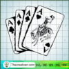 Ghost Rider Card SVG, Skeleton Horse SVG, Halloween Card SVG