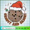 Groovy And Bright SVG, Christmas Hat SVG, Merry Xmas SVG