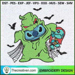 Oogie Boogie Stitch Sally Do Embroidery Design