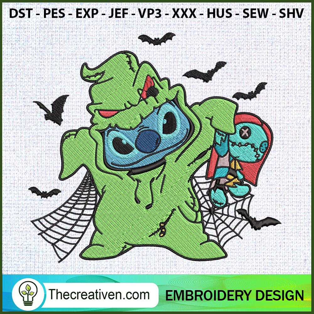 Oogie Boogie Stitch Sally Do Embroidery Design 1 Oogie Boogie Stitch Sally Do Embroidery Design
