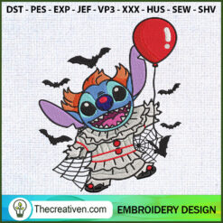 Pennywise Stitch Ballon Embr Embroidery Design