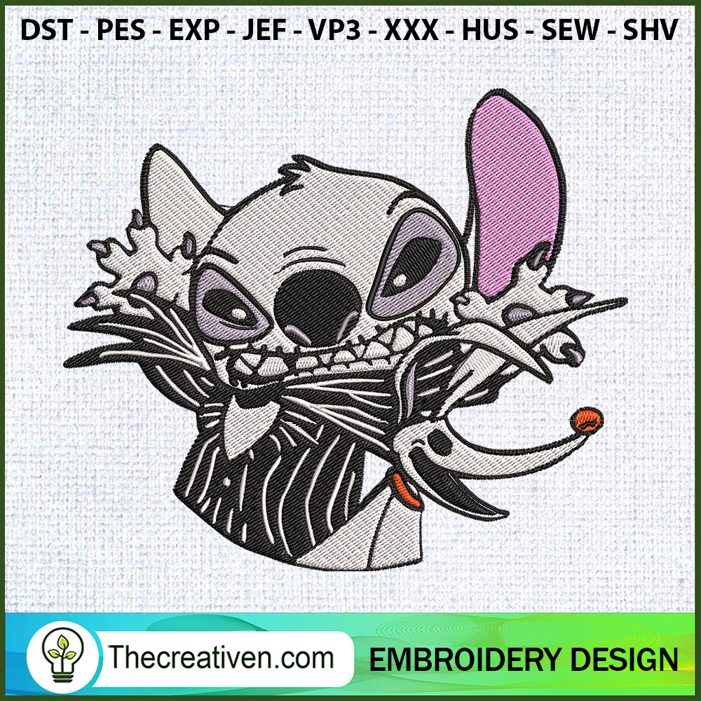 Stitch As Jack With Zero Ske Embroidery Design 1 Stitch As Jack With Zero Ske Embroidery Design