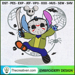 Stitch Jason Voorhees Disney Embroidery Design