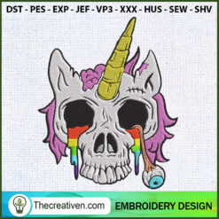 Unicorn Zombie Embroidery Designs Embroidery Design – Digital Download