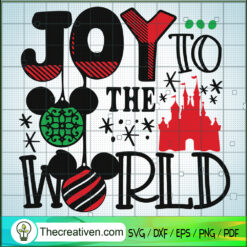 Joy To The World SVG, Disney Christmas SVG, Love Christmas SVG