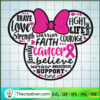 Faith Cancer Believe SVG Cut File for Cricut & Silhouette