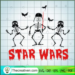 Star Wars Halloween SVG, Darth Vader Skeleton SVG, Funny Halloween SVG