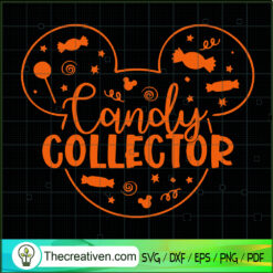 Candy Collector SVG, Mickey Halloween SVG, Mickey Ears SVG