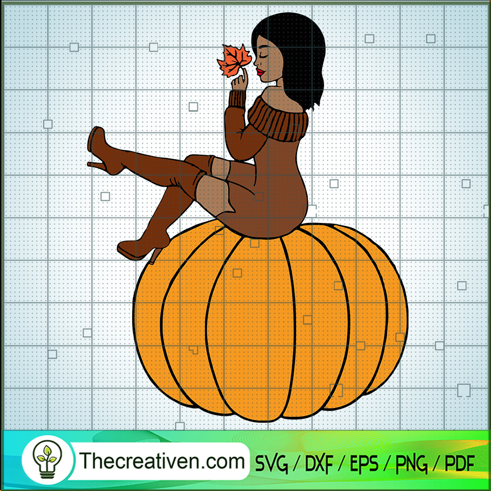 Black With Pumpkin SVG, Pumpkin Fall SVG, Fall Autumn SVG 1 Black With Pumpkin SVG, Pumpkin Fall SVG, Fall Autumn SVG