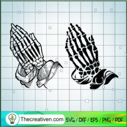 Hand Cross SVG, Skeleton Hand SVG, God SVG