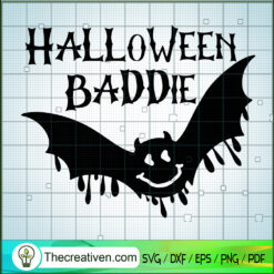 Halloween Baddie SVG, Vampire SVG, Scary Halloween SVG