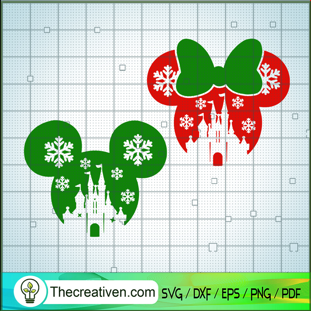 Disney Mouse Christmas SVG Cut File for Cricut & Silhouette 1 Disney Mouse Christmas SVG Cut File for Cricut & Silhouette